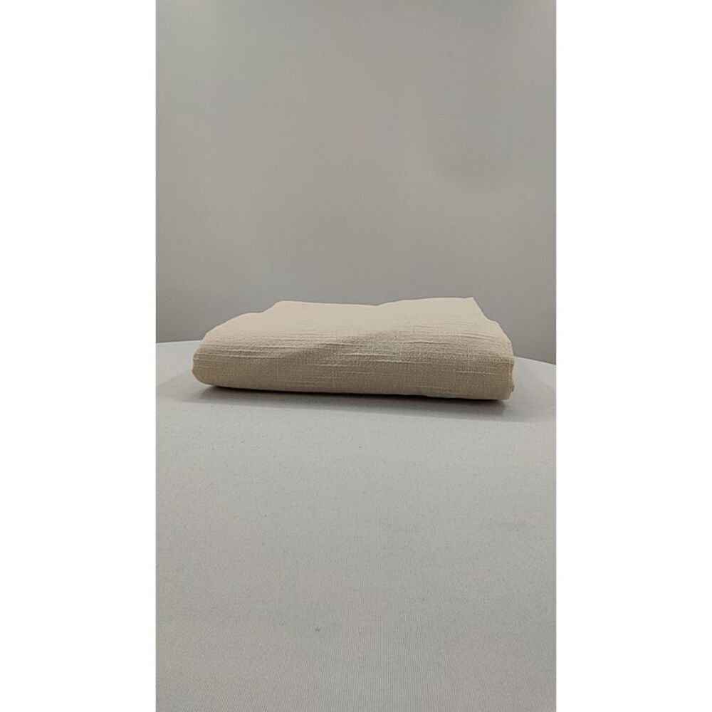 Quince Cream Textured Throw Blanket